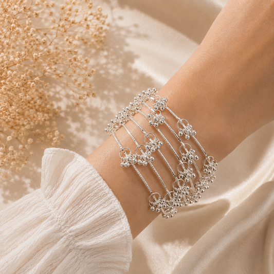Kashmiri Silver Bangles