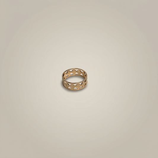 Diamond Lattice Band Ring - Image 2