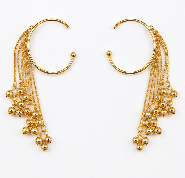 Sunehri Leher Earrings