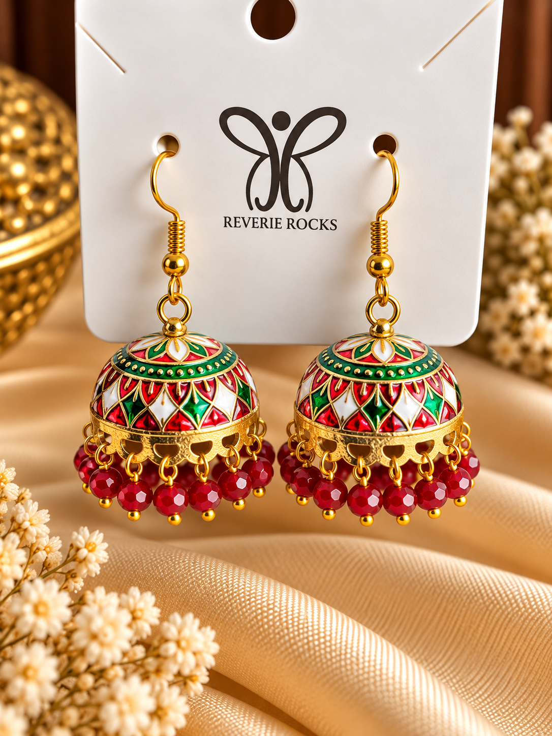 Rangreza Multicolour Jhumkas