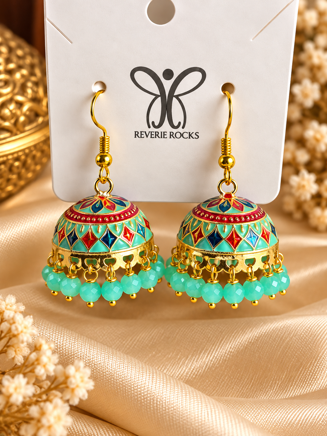Rangreza Multicolour Jhumkas