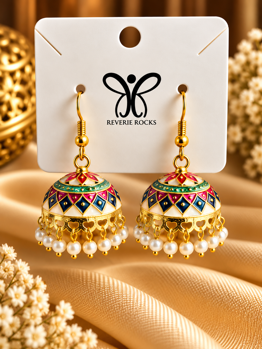 Rangreza Multicolour Jhumkas