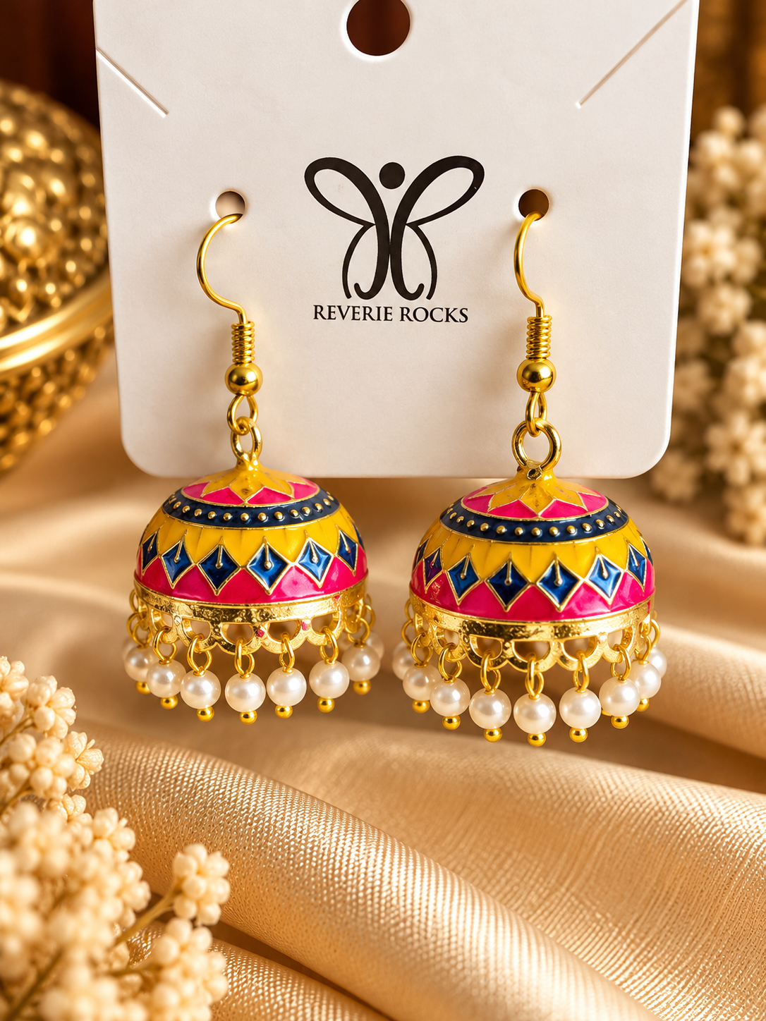 Rangreza Multicolour Jhumkas