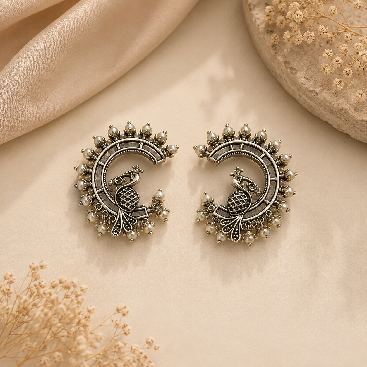 Rajsi Mayuri Jhumkas