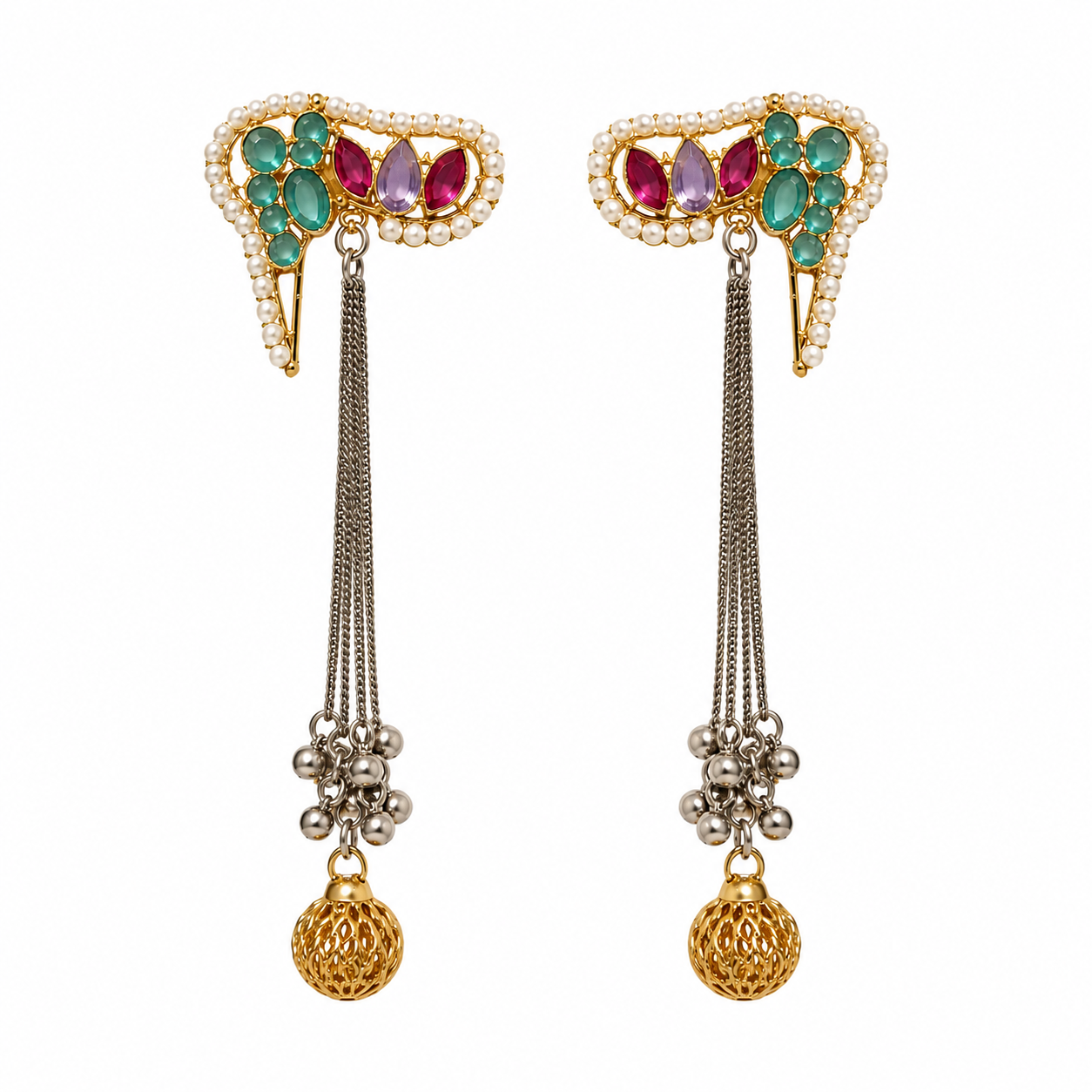 Noor-E-Mor Fusion Earrings