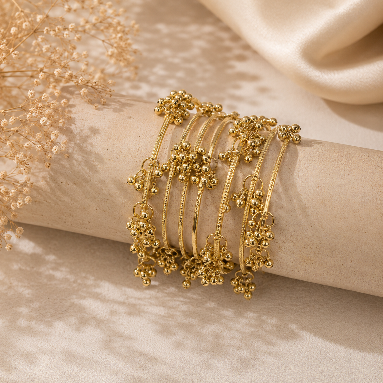 Kashmiri Golden Bangles
