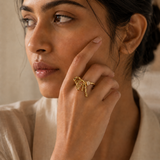 Gold Textured Ring