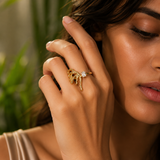 Gold Textured Ring