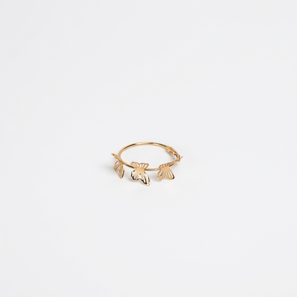 Butterfly Charm Hoop Earrings - Image 2