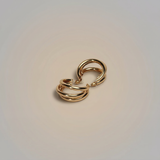 Chunky Double Hoop Earrings - Image 1
