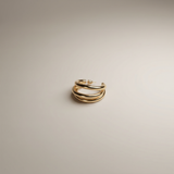 Chunky Double Hoop Earrings - Image 2