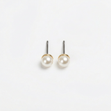 Classic Pearl Stud Earrings - Image 1