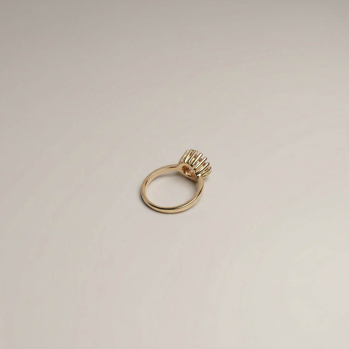 Crystal Crown Solitaire Ring - Image 2