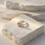 Crystal Crown Solitaire Ring - Image 3
