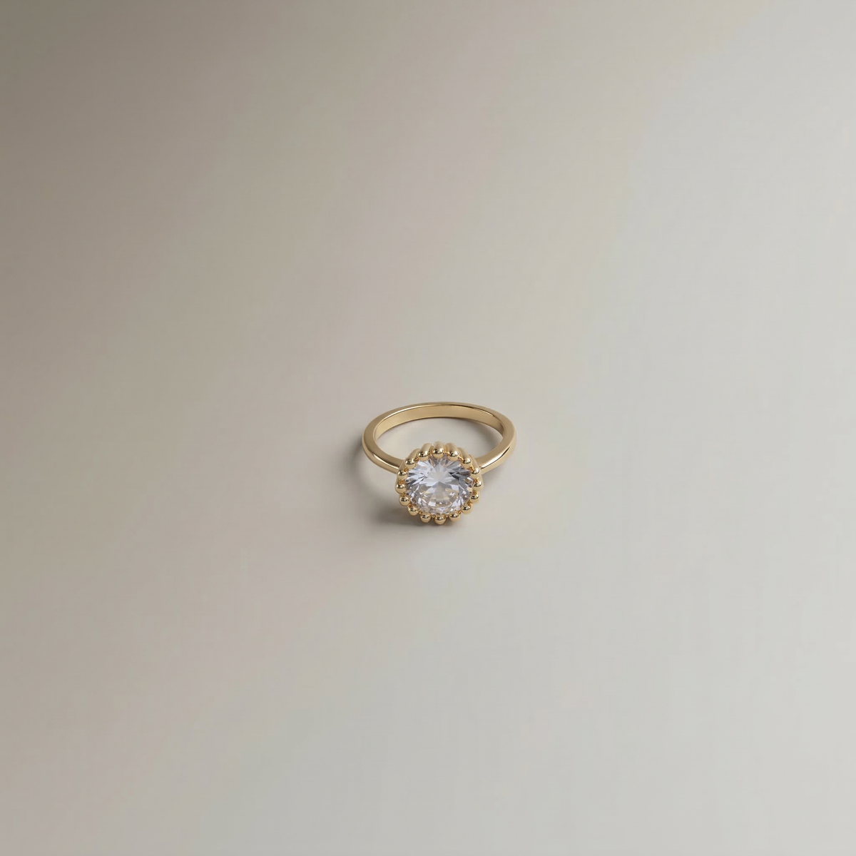 Crystal Crown Solitaire Ring - Image 6