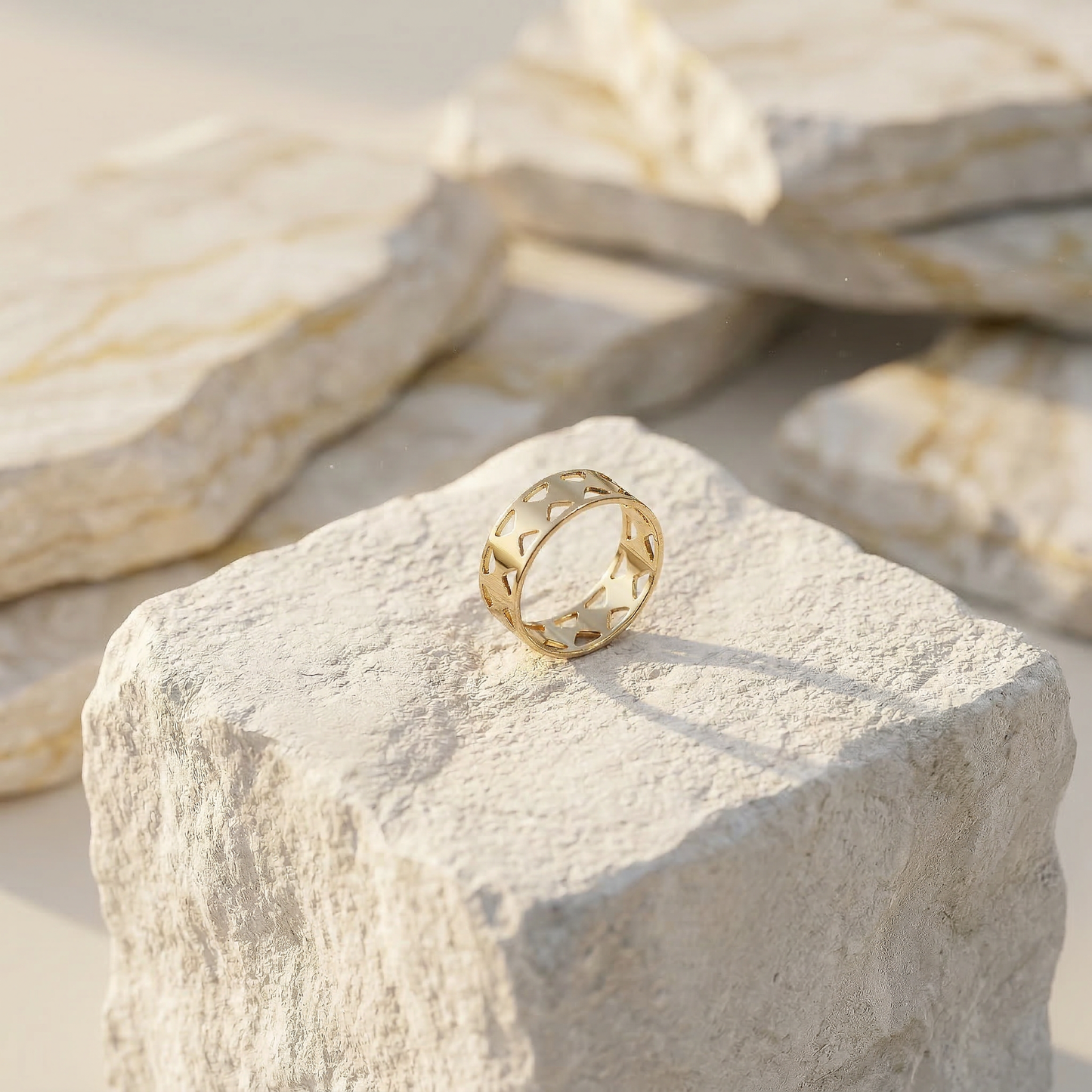 Diamond Lattice Band Ring - Image 4