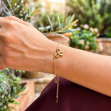 Gold Butterfly Chain Bracelet - Image 1