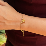 Gold Butterfly Chain Bracelet - Image 2