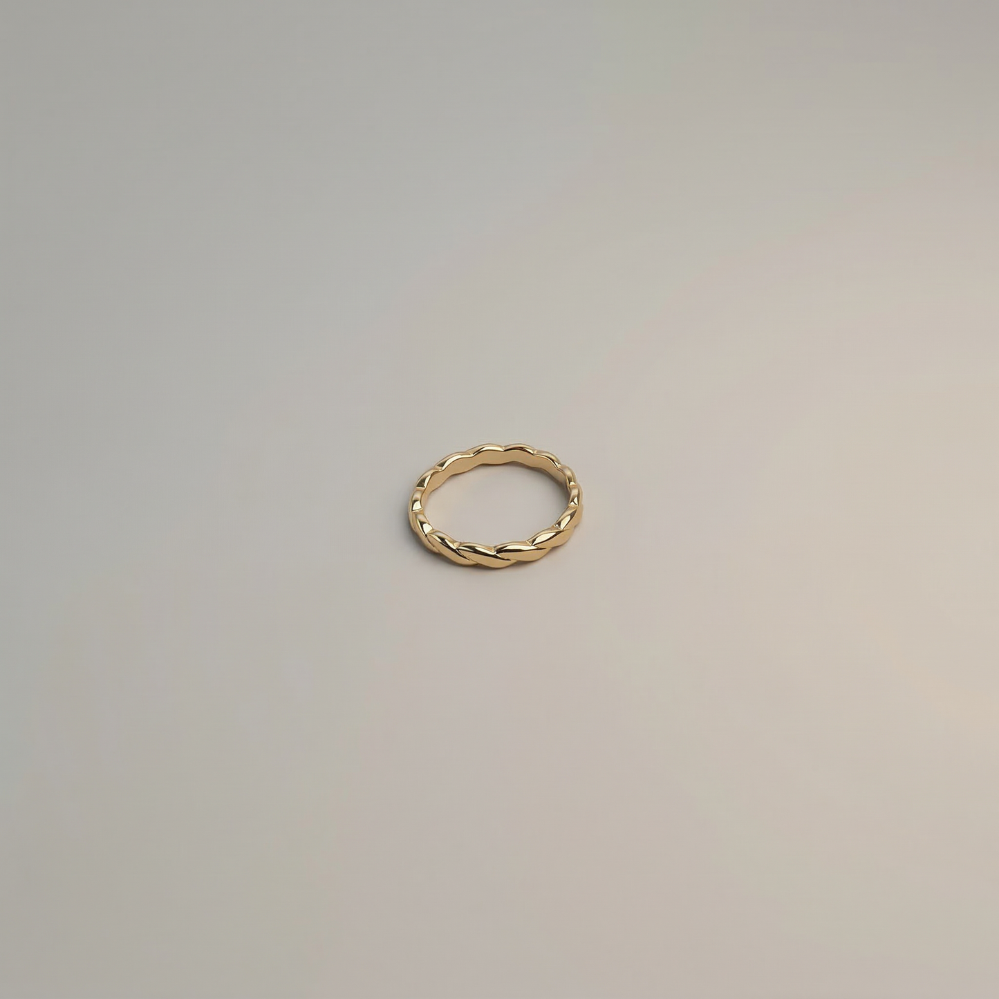 Golden Braided Band Ring - Image 2