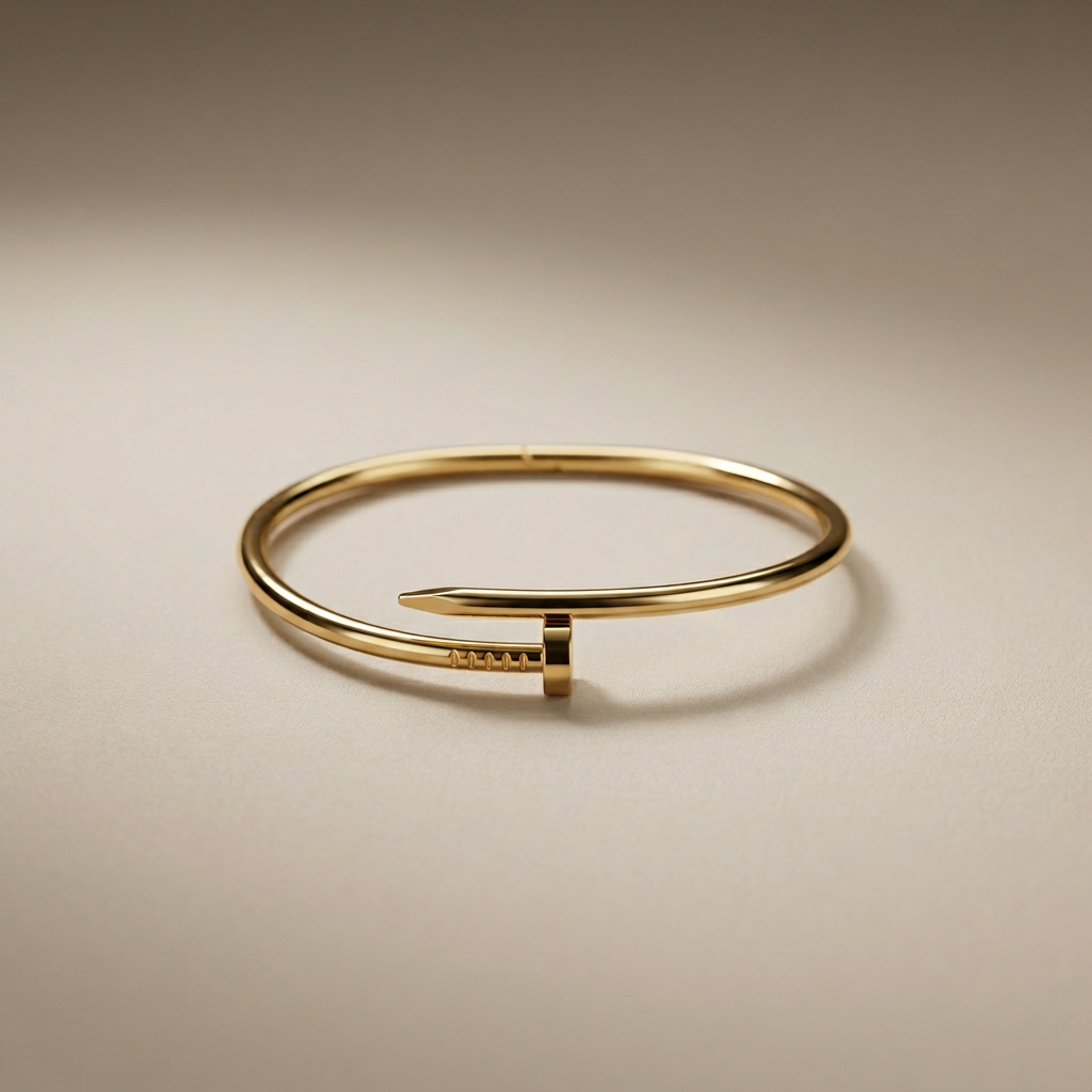 Golden Nail Bangle - Image 1