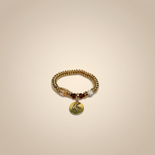 I Love You Charm Bracelet - Image 1