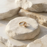 Pearl Oval Solitaire Ring - Image 5