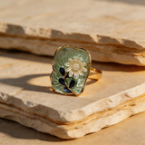 Gold Gem-Studded Ring - Image 1