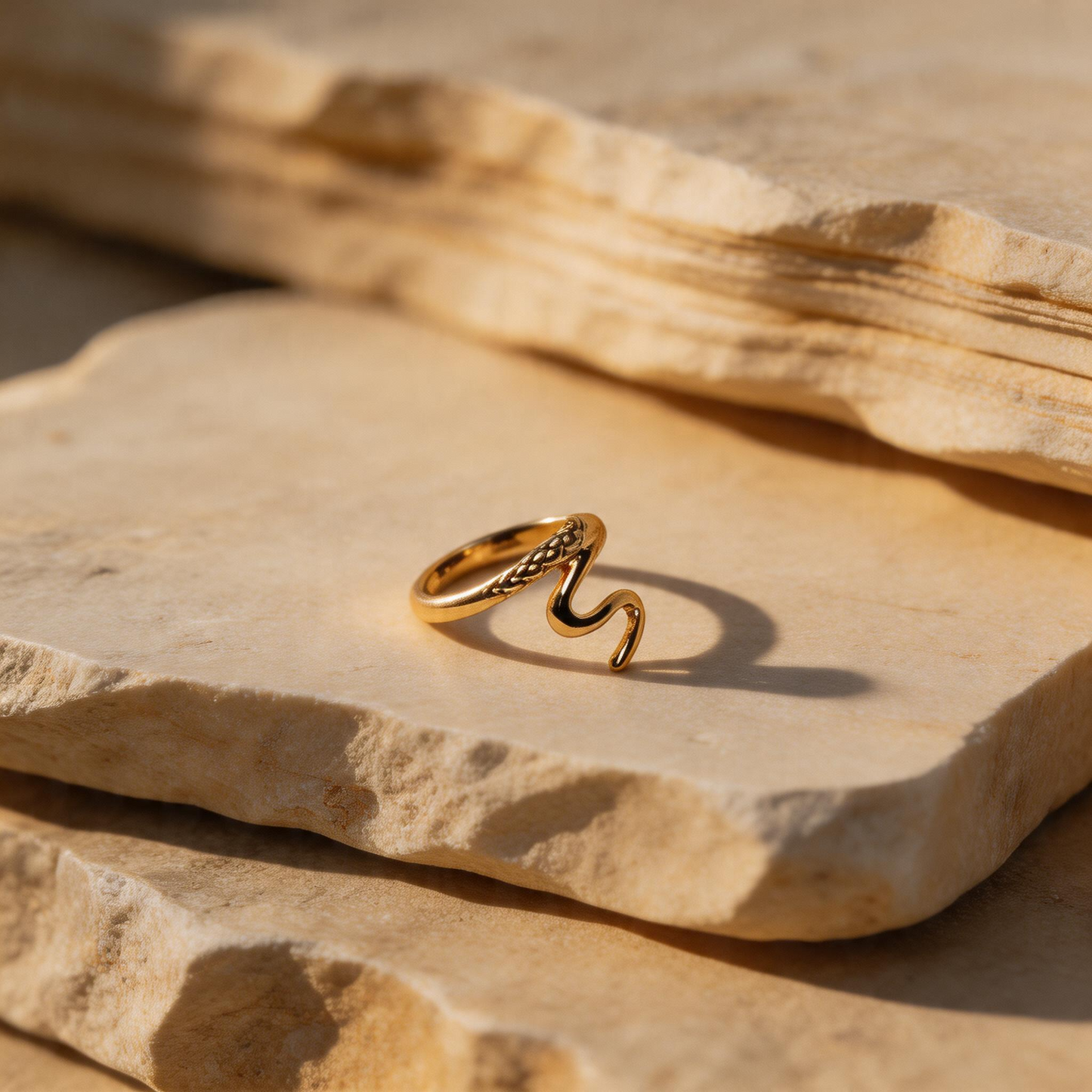 Gold Textured Ring - Image 1