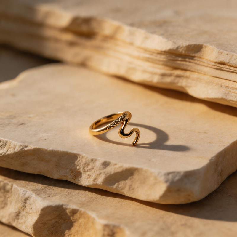 Gold Textured Ring - Image 1