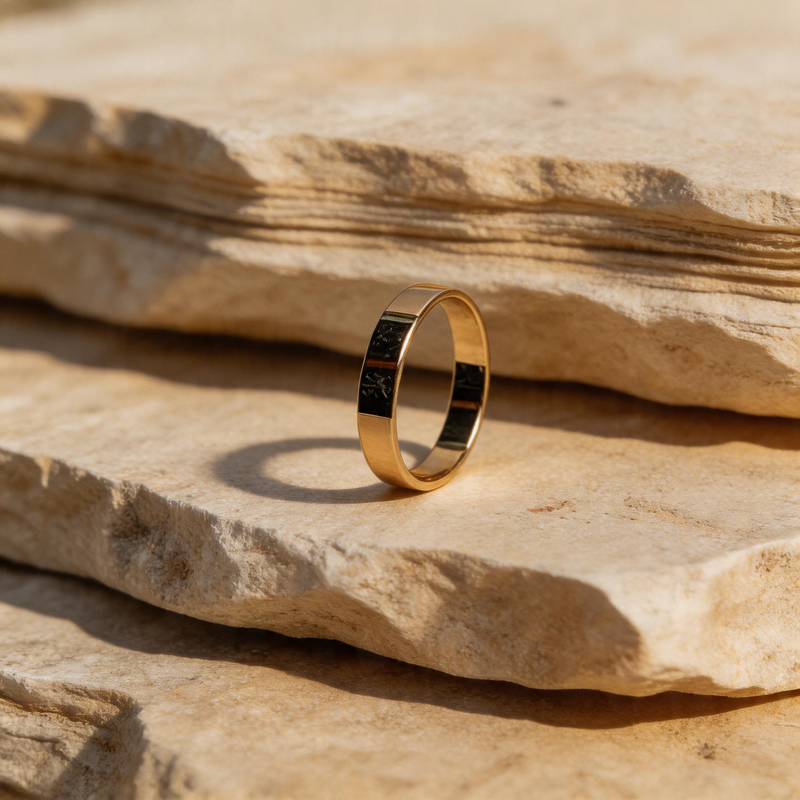 Gold Gem-Studded Ring - Image 1