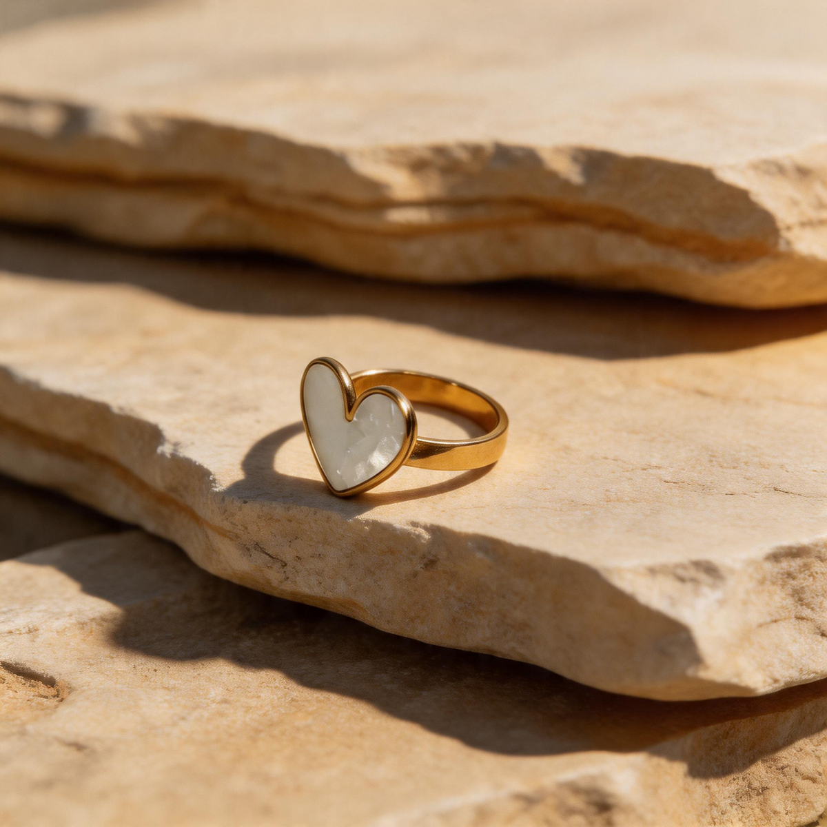 Gold Textured Ring - Image 1