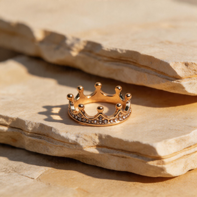 Gold Textured Ring - Image 1