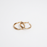 Slim Twisted Hoop Earrings - Image 3