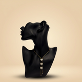 Triple Heart Lariat Necklace - Image 1