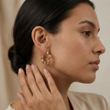 Twisted Chain Hoop Earrings - Image 1