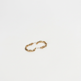 Twisted Chain Hoop Earrings - Image 2
