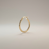 Twisted Oval Hoop Earrings - Image 2